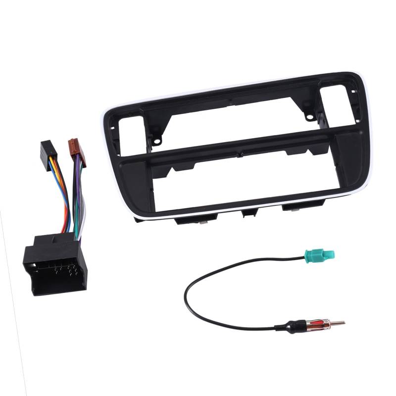 Fluxioxtna Single DIN Car Radio Installation Frame Fascia Adapter Auto Stereo Radio Faszien Panel Armaturenbrett Installationsverkleidung von Fluxioxtna