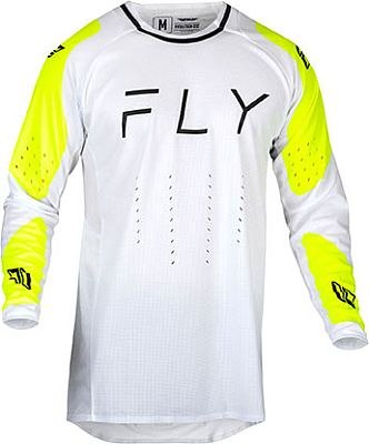 Fly Racing Evolution, Trikot - Weiß/Neon-Gelb - XL von Fly Racing