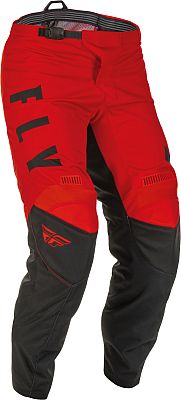 Fly Racing F-16, Textilhose Kinder - Rot/Schwarz - 20 von Fly Racing