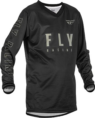 Fly Racing F-16, Trikot Kinder - Schwarz/Grau - YL von Fly Racing