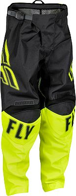 Fly Racing F-16 S23, Textilhose Kinder - Schwarz/Neon-Gelb - 18 von Fly Racing