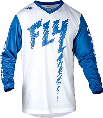 Fly Racing F-16 S24, Trikot Kinder - Weiß/Blau - YXL von Fly Racing