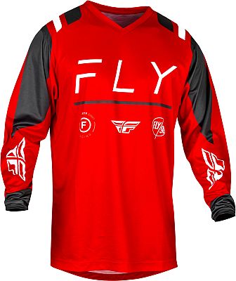 Fly Racing F-16 S24, Trikot - Rot/Weiß/Dunkelgrau - L von Fly Racing