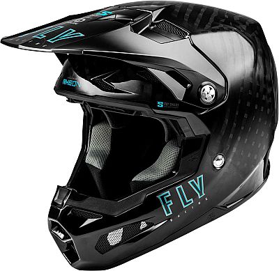 Fly Racing Formula S Carbon, Crosshelm - Schwarz - XS von Fly Racing