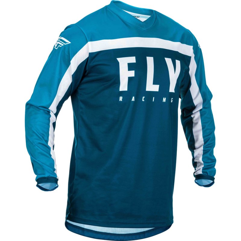 Fly-Racing-Hemd-F-16-Kids-navy-blau-weiß von Fly Racing
