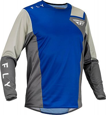 Fly Racing Kinetic Jet, Trikot - Blau/Grau/Weiß - XL von Fly Racing