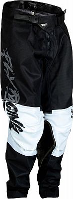 Fly Racing Kinetic Khaos, Textilhose Kinder - Schwarz/Weiß/Grau - 20 von Fly Racing