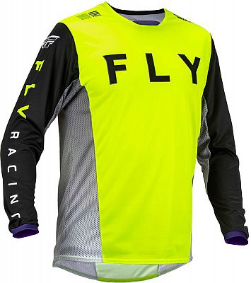 Fly Racing Kinetic Kore, Trikot - Neon-Gelb/Schwarz/Grau - S von Fly Racing