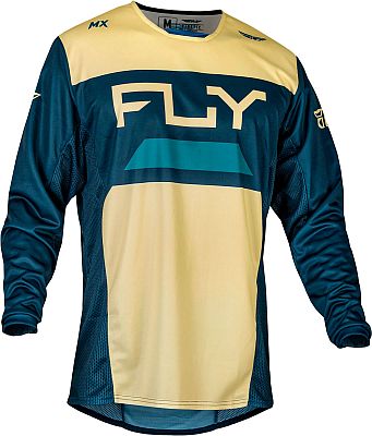 Fly Racing Kinetic Reload, Trikot - Blau/Beige - XL von Fly Racing