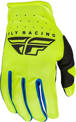 Fly Racing Lite S23, Handschuhe Kinder - Neon-Gelb/Schwarz/Blau - YL von Fly Racing