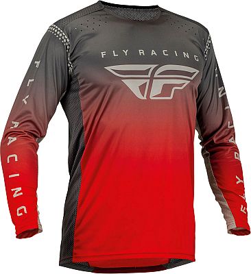 Fly Racing Lite S23, Trikot - Grau/Blau/Neon-Gelb - S von Fly Racing