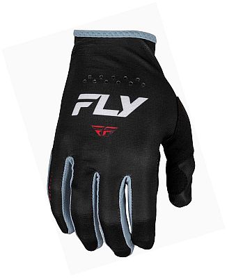 Fly Racing Lite S24, Handschuhe Kinder - Schwarz/Weiß - YL von Fly Racing