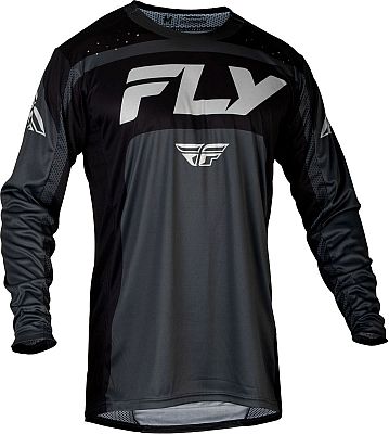 Fly Racing Lite S24, Trikot - Schwarz/Dunkelgrau/Hellgrau - XXL von Fly Racing