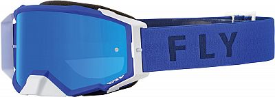 Fly Racing Zone Pro, Crossbrille verspiegelt - Blau/Hellgrau Blau-Verspiegelt von Fly Racing