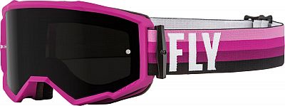 Fly Racing Zone Stripes, Crossbrille - Pink/Schwarz Stark-Getönt von Fly Racing