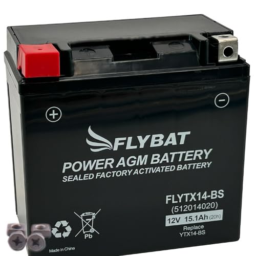 Batterie FlyBat FLYTX14-BS / YTX14-BS AGM geschlossen Batterie FlyBat FLYTX14-BS / YTX14-BS AGM geschlossen von Flybat