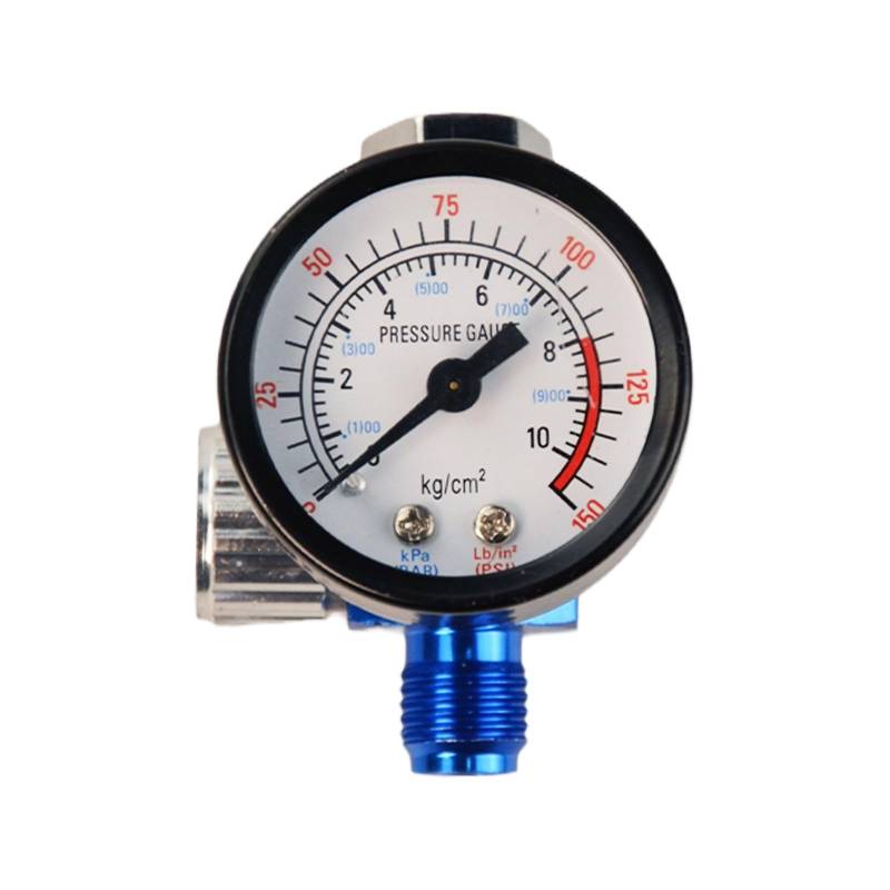 Flylin 1/4 Zoll Luftdruckregler, Spritzpistole Luftdruckregler Manometer Zubehör, Luftkompressorregler für Spritzpistolen und Druckluftwerkzeuge(0-150PSI) von Flylin