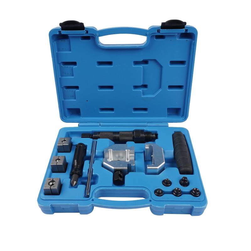 Flynsu 18x Hydraulik Bördelgerät Bremsleitung Bördelwerkzeug Bördeln Werkzeug Set AT0802 100467 11020391 699061 von Flynsu