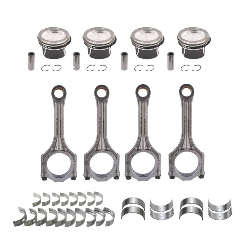 Flynsu Kolben Pleuelstangen Pleullagersatz Kompatibel mit Jet-ta Pas-sat E0s Golf A3 Altea Leon 1.4 TFSI TSI 03C198401A 03C107065AQ von Flynsu