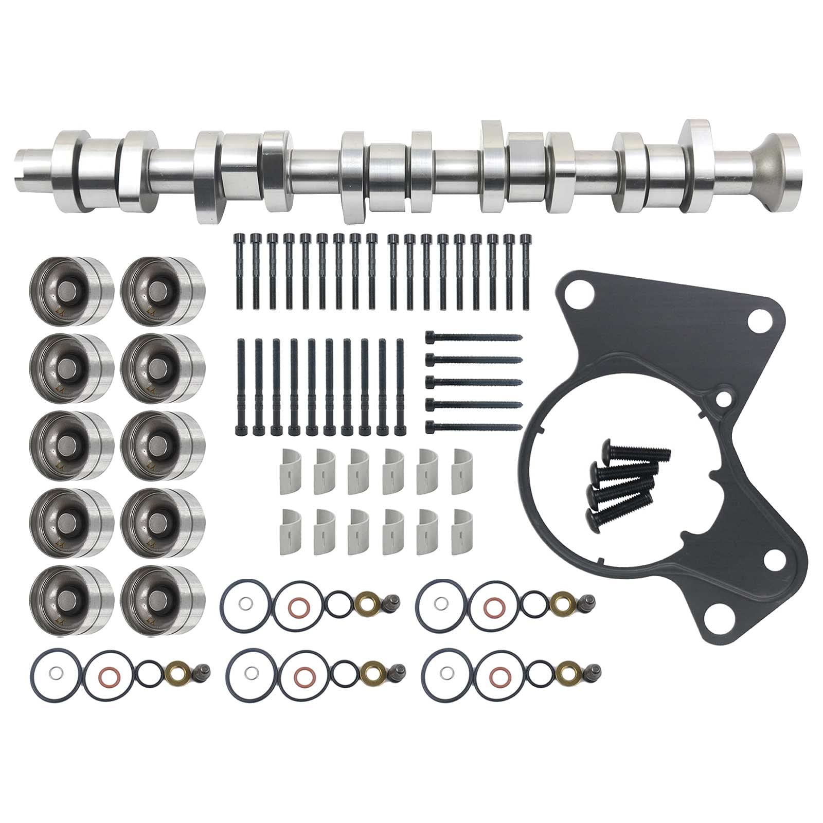 Flynsu Nockenwelle + Nockenlagersatz Kompatibel mit Transp0rter V T5 2.5 TDI AXD AXE BAC BLK 038103673A 038103714G Flynsu Nockenwelle + Nockenlagersatz Kompatibel mit Transp0rter V T5 2.5 TDI AXD AXE BAC BLK 038103673A 038103714G von Flynsu