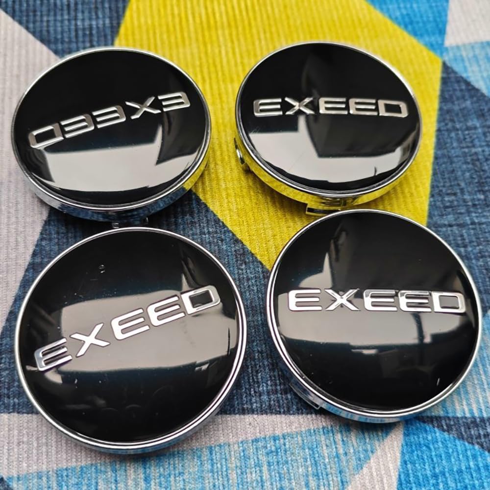 Fmesoo 4 Stück Radnabenkappen Nabendeckel,für EXEED 60mm Felgendeckel ABS Radnabenabdeckung Auto Schützt Zubehör Logo Radkappen,A Fmesoo 4 Stück Radnabenkappen Nabendeckel,für EXEED 60mm Felgendeckel ABS Radnabenabdeckung Auto Schützt Zubehör Logo Radkappen,A von Fmesoo
