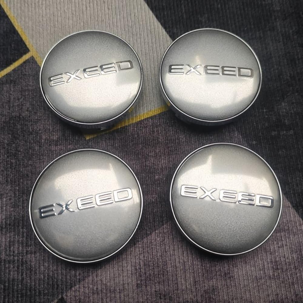 Fmesoo 4 Stück Radnabenkappen Nabendeckel,für EXEED 60mm Felgendeckel ABS Radnabenabdeckung Auto Schützt Zubehör Logo Radkappen,B Fmesoo 4 Stück Radnabenkappen Nabendeckel,für EXEED 60mm Felgendeckel ABS Radnabenabdeckung Auto Schützt Zubehör Logo Radkappen,B von Fmesoo