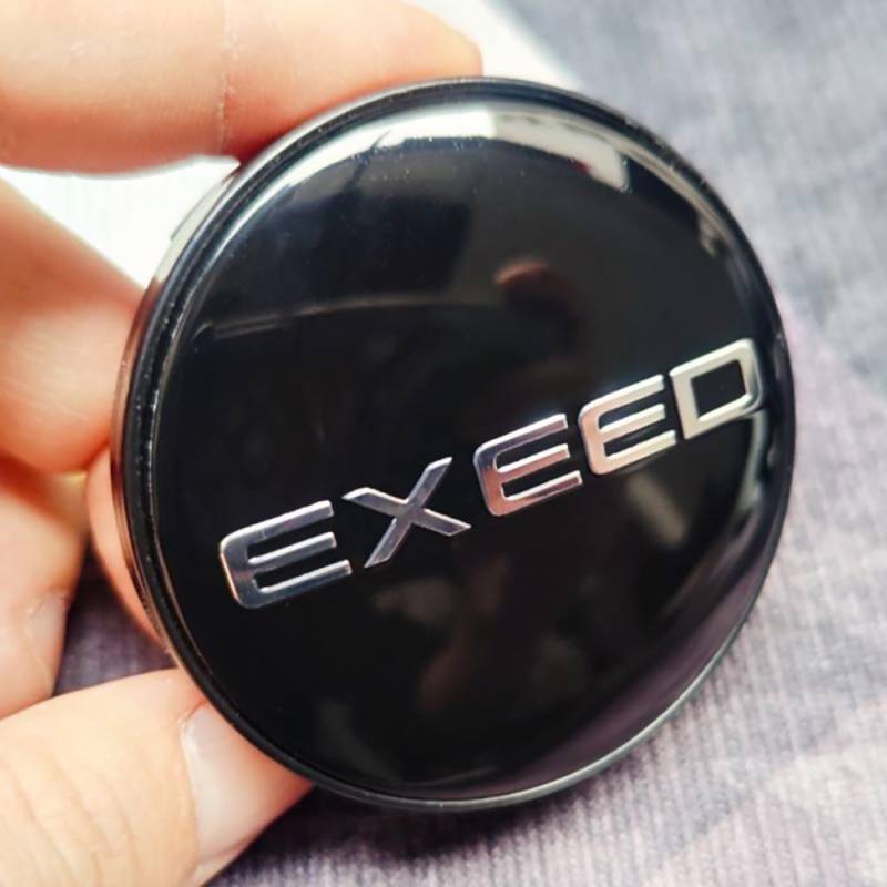 Fmesoo 4 Stück Radnabenkappen Nabendeckel,für EXEED 60mm Felgendeckel ABS Radnabenabdeckung Auto Schützt Zubehör Logo Radkappen,C von Fmesoo