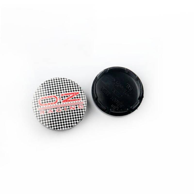 Fmesoo 4 Stück Radnabenkappen Nabendeckel,für OZ 56mm Felgendeckel ABS Radnabenabdeckung Auto Schützt Zubehör Logo Radkappen,E von Fmesoo
