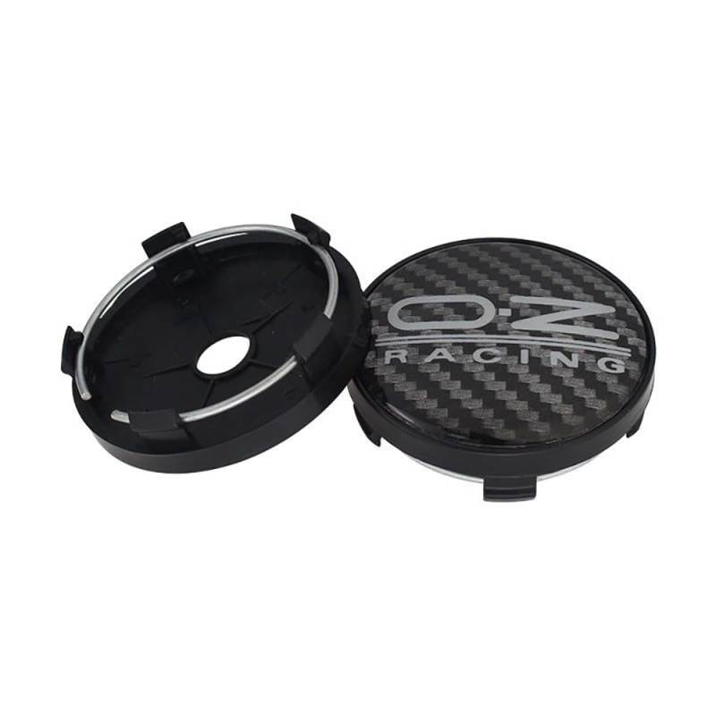 Fmesoo 4 Stück Radnabenkappen Nabendeckel,für OZ 60mm Felgendeckel ABS Radnabenabdeckung Auto Schützt Zubehör Logo Radkappen,F von Fmesoo