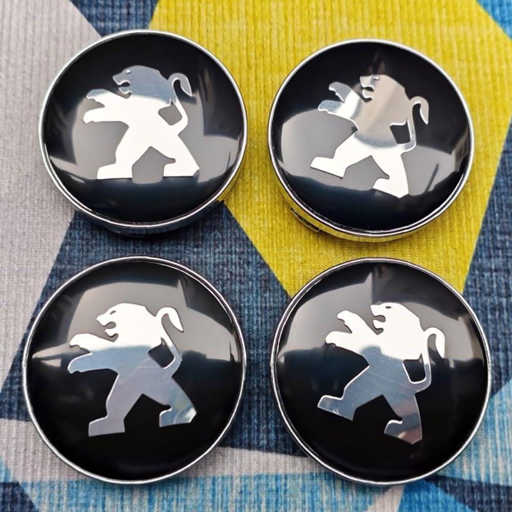 Fmesoo 4 Stück Radnabenkappen Nabendeckel,für Peugeot 60mm Felgendeckel ABS Radnabenabdeckung Auto Schützt Zubehör Logo Radkappen,B Fmesoo 4 Stück Radnabenkappen Nabendeckel,für Peugeot 60mm Felgendeckel ABS Radnabenabdeckung Auto Schützt Zubehör Logo Radkappen,B von Fmesoo