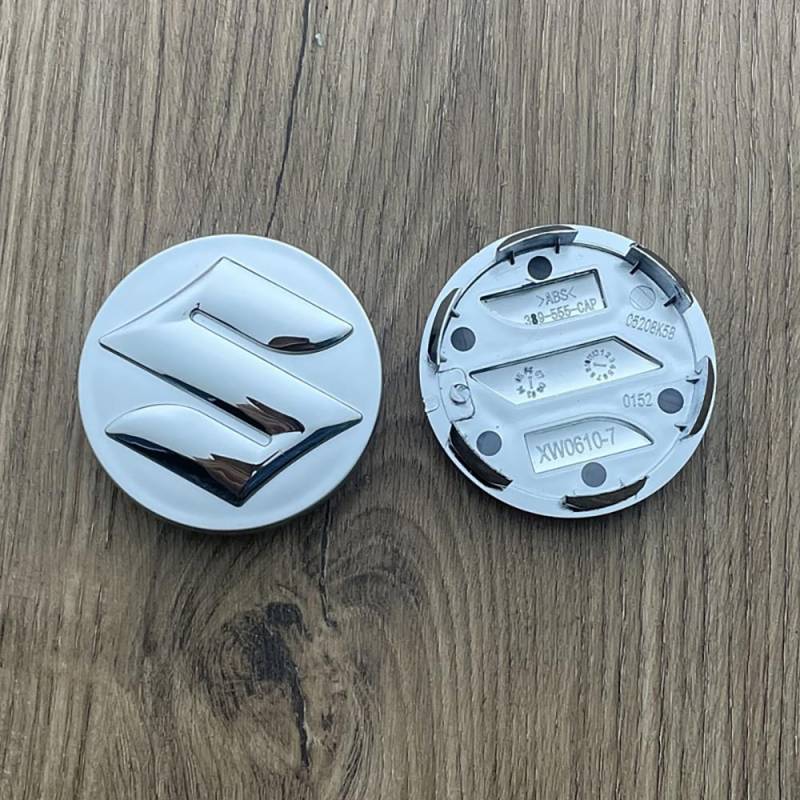 Fmesoo 4 Stück Radnabenkappen Nabendeckel,für Suzuki Tianyu Xiao Tufeng Yu Qiyue Vitara New Alto Swift 58/54mm Felgendeckel ABS Radnabenabdeckung Auto Schützt Zubehör Logo Radkappen,A-58mm von Fmesoo