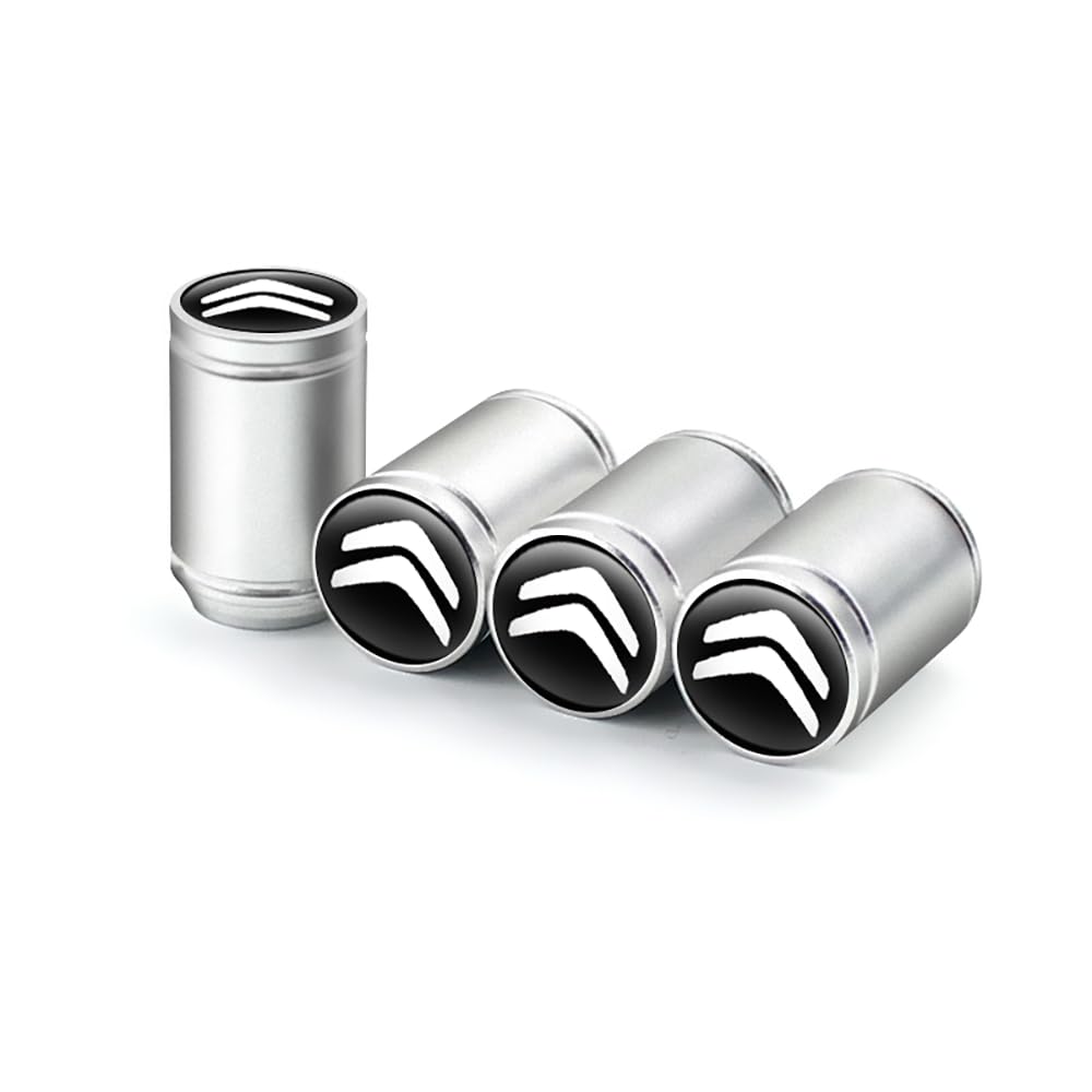 Fmesoo 4 Stück Ventilkappen,für Citroen Ventilabdeckungen Aluminium Robuste stabilen Reifendruck Kappe Staubkappen Reifen Zubehör,A Fmesoo 4 Stück Ventilkappen,für Citroen Ventilabdeckungen Aluminium Robuste stabilen Reifendruck Kappe Staubkappen Reifen Zubehör,A von Fmesoo