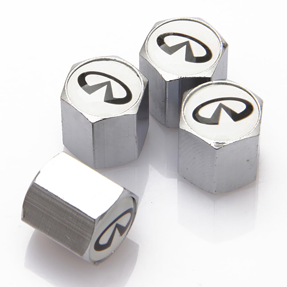 Fmesoo 4 Stück Ventilkappen,für Infiniti Ventilabdeckungen Aluminium Robuste stabilen Reifendruck Kappe Staubkappen Reifen Zubehör,A Fmesoo 4 Stück Ventilkappen,für Infiniti Ventilabdeckungen Aluminium Robuste stabilen Reifendruck Kappe Staubkappen Reifen Zubehör,A von Fmesoo