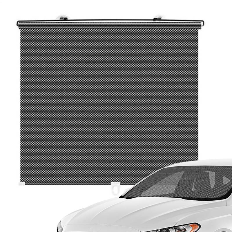 Roller -Car -Fensterschatten - Einziehbarer UV -Schutzbildschirm, Seitenfensterabdeckung | Einfache Installation Eines Einstellbaren Mesh -Sonnenschutzes, Blendeminderung, Tragbares Autozubehör, von Fmzrbnih
