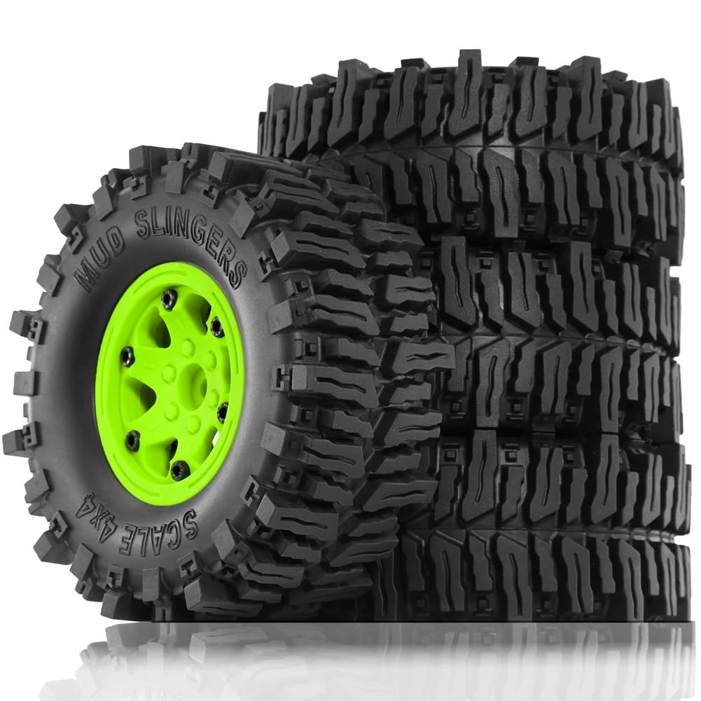 Fnfhsa 4 Stück 130 mm 2,2 Beadlock-Felgengummireifensatz für 1/10 RC Crawler Car für Axial SCX10 Wraith RR10 Capra RBX10 TRX4, A Fnfhsa 4 Stück 130 mm 2,2 Beadlock-Felgengummireifensatz für 1/10 RC Crawler Car für Axial SCX10 Wraith RR10 Capra RBX10 TRX4, A von Fnfhsa
