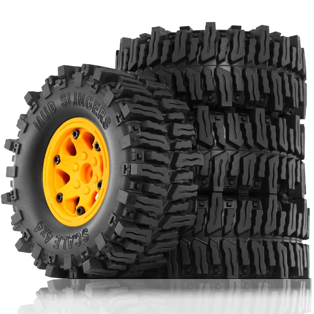 Fnfhsa 4 Stück 130 mm 2,2 Beadlock-Felgengummireifensatz für 1/10 RC Crawler Car für Axial SCX10 Wraith RR10 Capra RBX10 TRX4, B Fnfhsa 4 Stück 130 mm 2,2 Beadlock-Felgengummireifensatz für 1/10 RC Crawler Car für Axial SCX10 Wraith RR10 Capra RBX10 TRX4, B von Fnfhsa