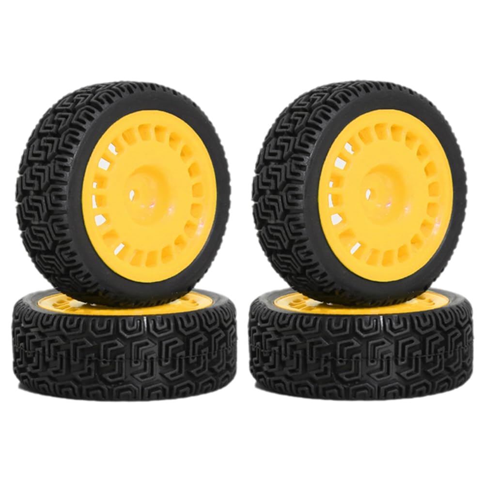Fnfhsa 4 Stück 68 mm Rallye-Reifen Gummireifen Radreifen für XV01 XV02 TT01 TT02 PTG-2 1/10 RC Rallye-Rennwagen Upgrade-Teile Gelb Fnfhsa 4 Stück 68 mm Rallye-Reifen Gummireifen Radreifen für XV01 XV02 TT01 TT02 PTG-2 1/10 RC Rallye-Rennwagen Upgrade-Teile Gelb von Fnfhsa