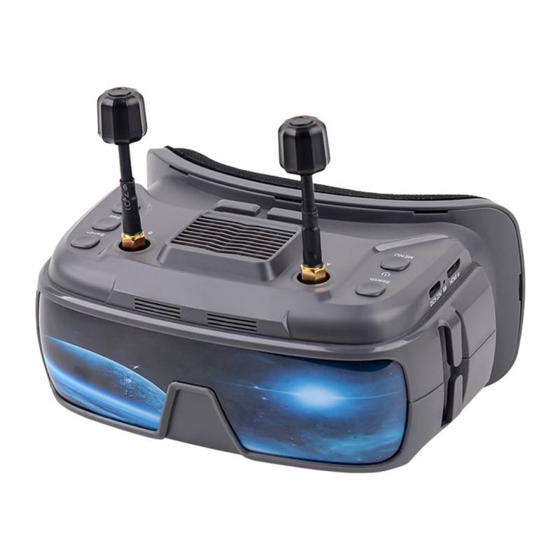Fnfhsa 5.8G FPV-Brille mit HD-DVR, 3,5 1024 * 600 IPS-Bildschirm, Dual-Empfang, FPV-Drohnenbrille für FPV-Drohnen von Fnfhsa