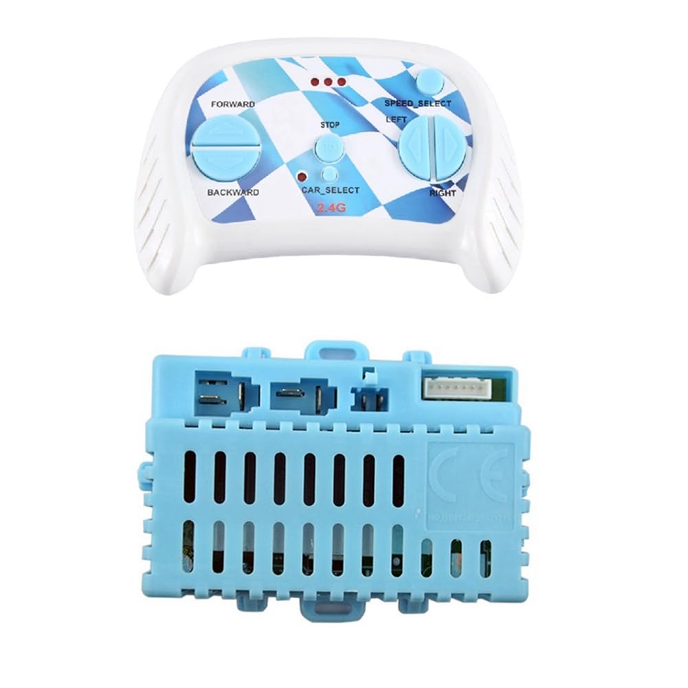 Fnfhsa Elektroauto für Kinder, 2,4 G Bluetooth-Fernbedienung, für Kinder, Teile für Elektrofahrzeuge, Empfänger-Controller, 7-Teiliges Set Fnfhsa Elektroauto für Kinder, 2,4 G Bluetooth-Fernbedienung, für Kinder, Teile für Elektrofahrzeuge, Empfänger-Controller, 7-Teiliges Set von Fnfhsa