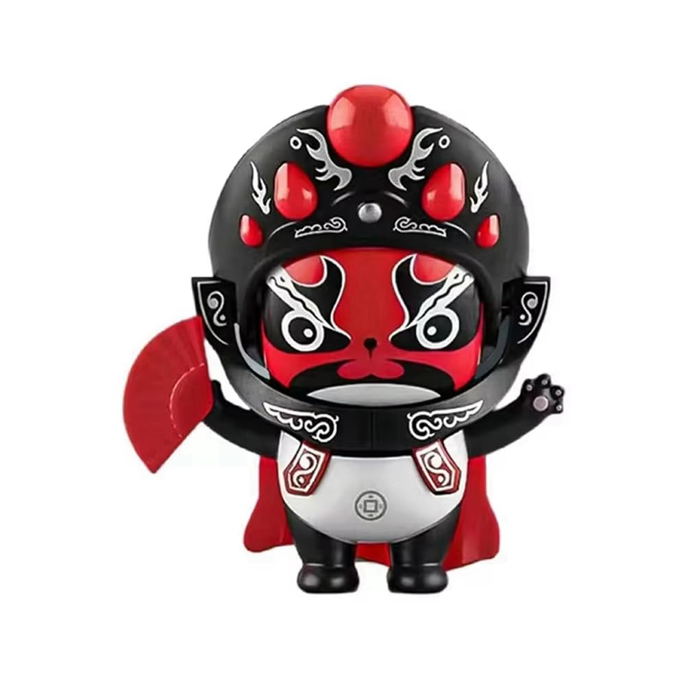 Fnfhsa Gesichtsverändernde Puppe Sichuan-Oper Gesichtsverändernde Puppe Traditionelle Kulturelle Ornamente Büro-Schreibtisch-Dekoration Rot von Fnfhsa