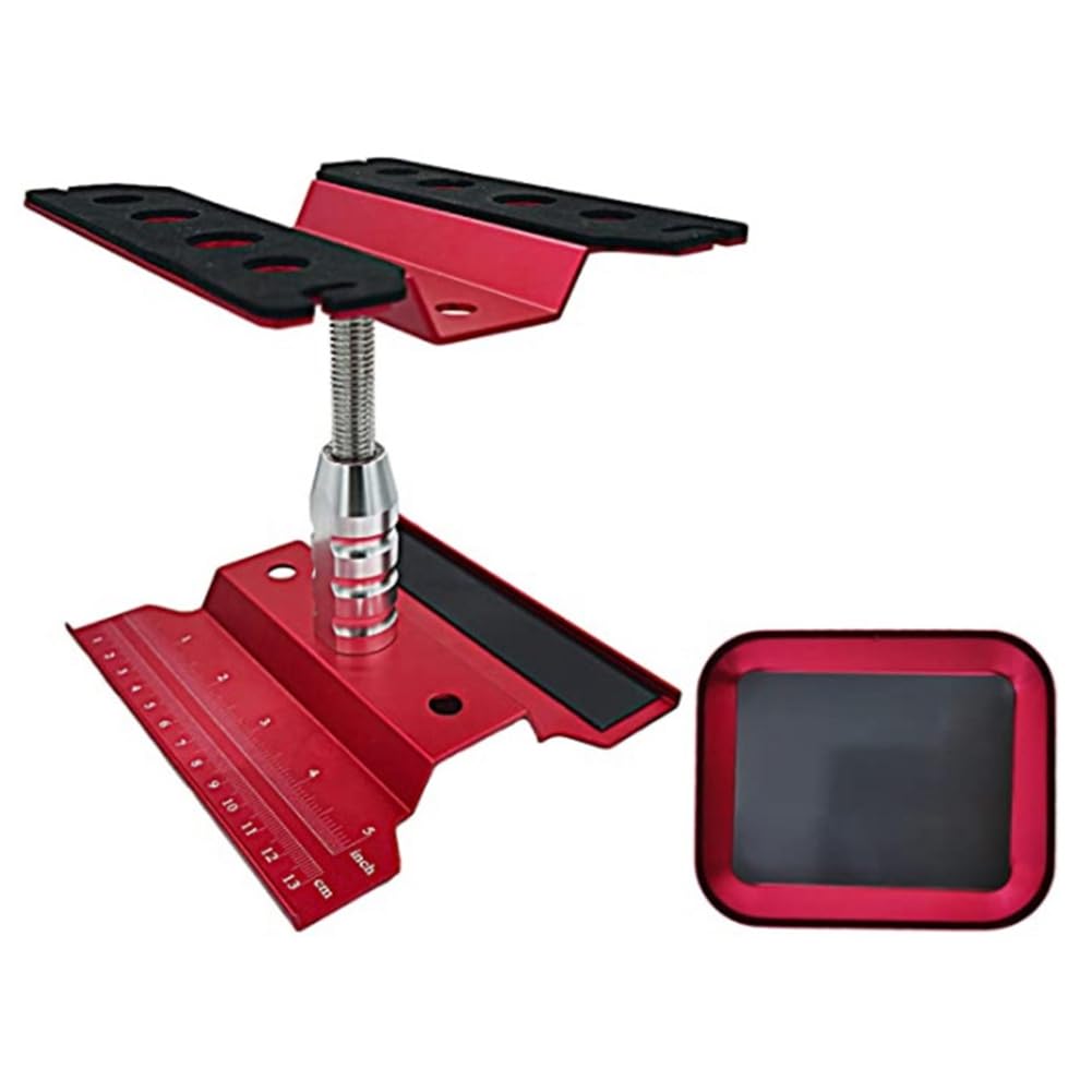 Fnfhsa RC-Car-Stand Reparaturwerkstatt 360-Grad-Rotationslift mit Schraubfach für 1/10 1/8-4 SCX10 D90 Rot Fnfhsa RC-Car-Stand Reparaturwerkstatt 360-Grad-Rotationslift mit Schraubfach für 1/10 1/8-4 SCX10 D90 Rot von Fnfhsa