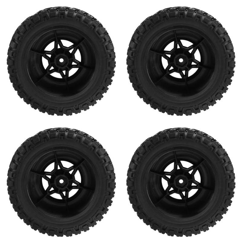 Fnfhsa RC-Felgen und -Reifen, 4 Stück, RC-Short-Course-Truck-Reifen im Maßstab 1/10 für 2WD Slash Arrma Senton-Reifen von Fnfhsa