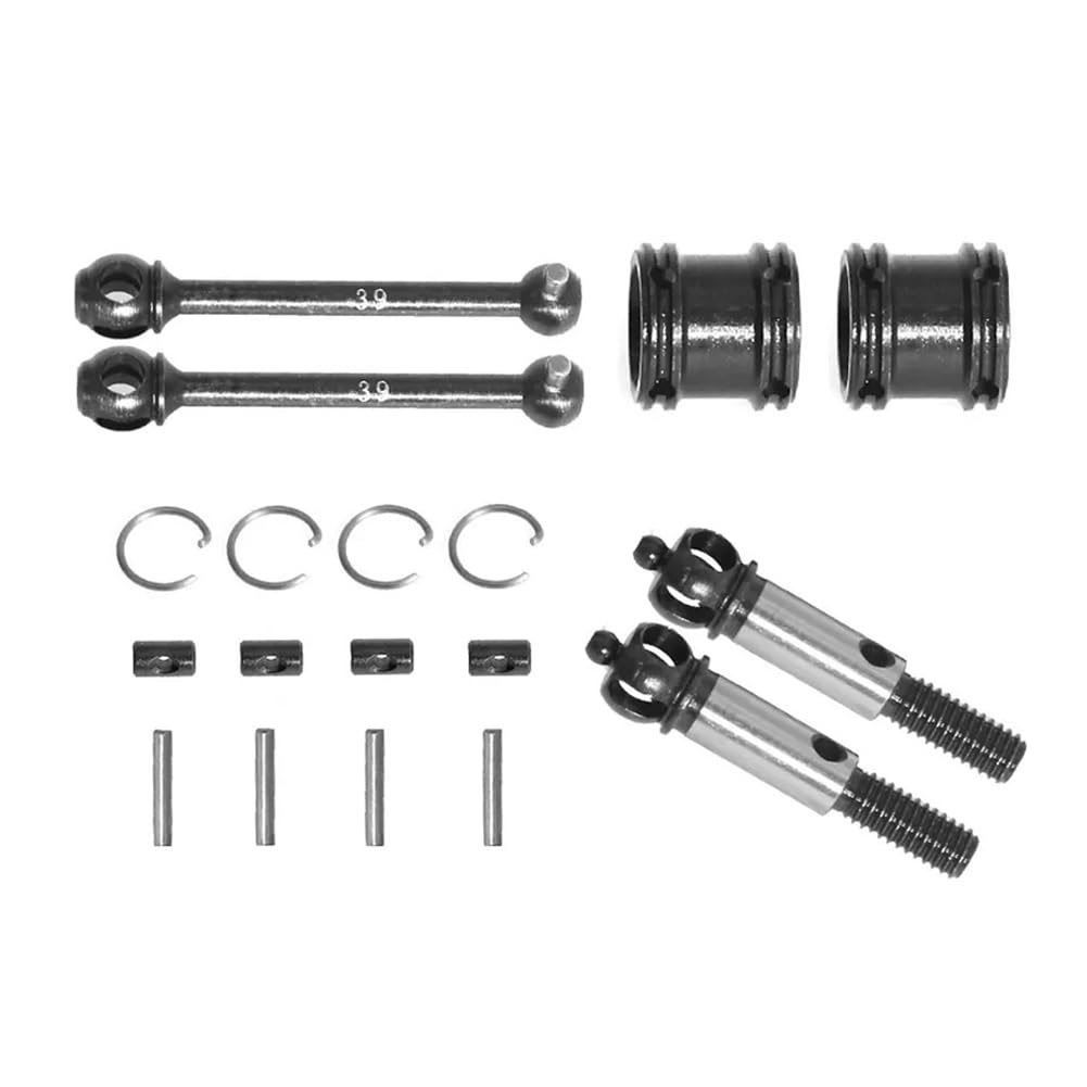 Fnfhsa Zweistufiges CVD-Kit CVD-Kit Universalgelenk Drei-Stick-Kit für TT02 XV01 XV02 RC Automotive Upgrade-Teile Automotive Upgrade-Teile 39mm von Fnfhsa