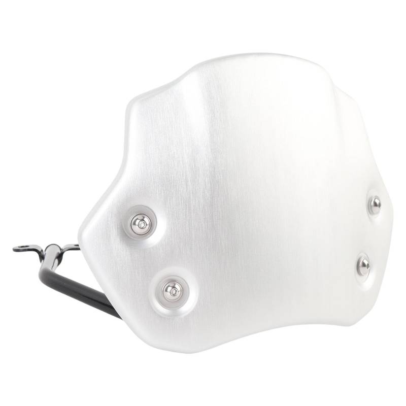 Windschutz Scheibe, Metall Universal Aluminium Legierung Front Windschutz Scheibe Wind Dichte Windschutz Scheibe mit Halterung Ersatz füR R Nine T Pure Racer (Silver) von Focket