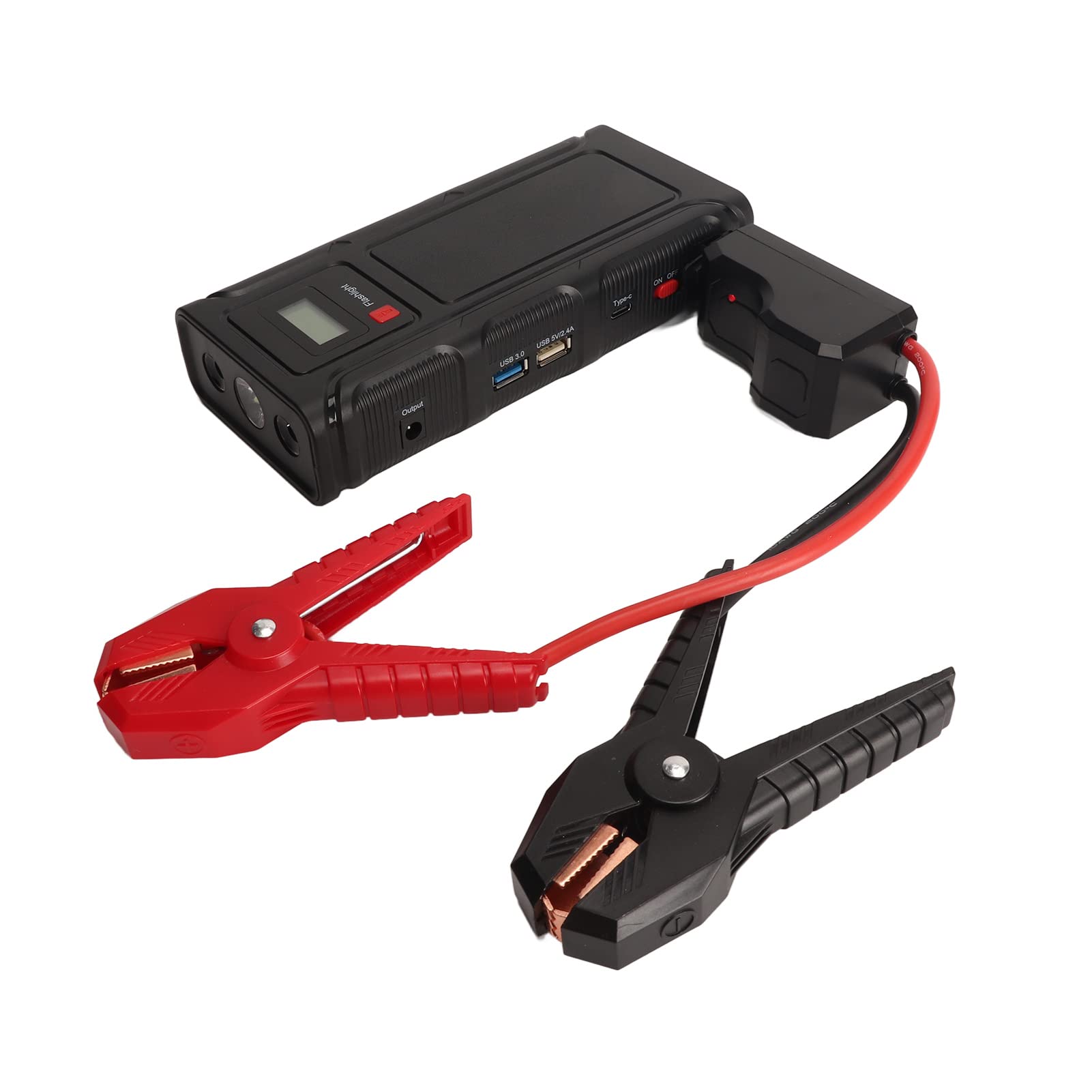 Auto Starthilfe, Batterie Starter, 12V Autostarter 3000A Peak 30000mAh Akkupack für Bis zu 8L Gas oder 6L Dieselmotor mit LED SOS POS, Digital Display Auto Battery Booster Auto Starthilfe, Batterie Starter, 12V Autostarter 3000A Peak 30000mAh Akkupack für Bis zu 8L Gas oder 6L Dieselmotor mit LED SOS POS, Digital Display Auto Battery Booster von Fockety