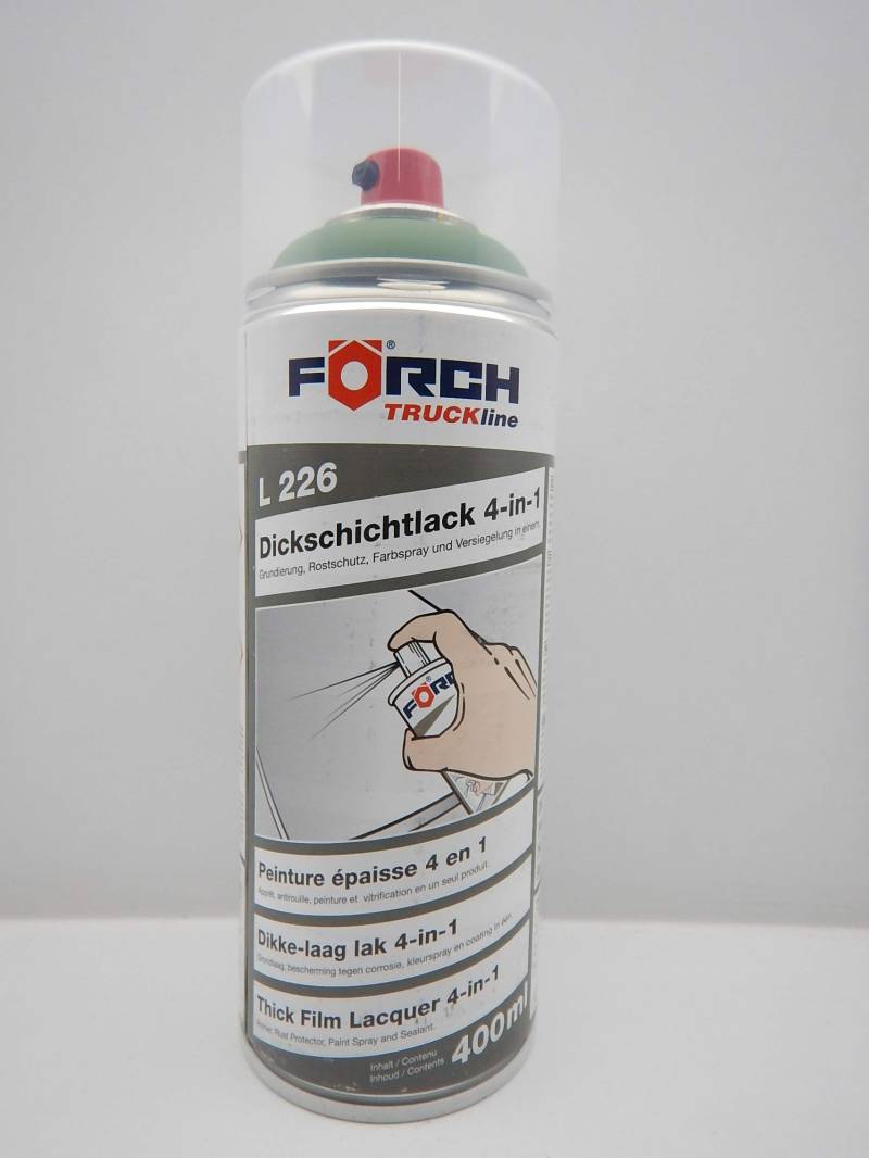 4 in 1 FENDT GRÜN LANDMASCHINE DICKSCHICHTLACK Lack Spray SPRAYDOSE 400ML (1) von FORCH