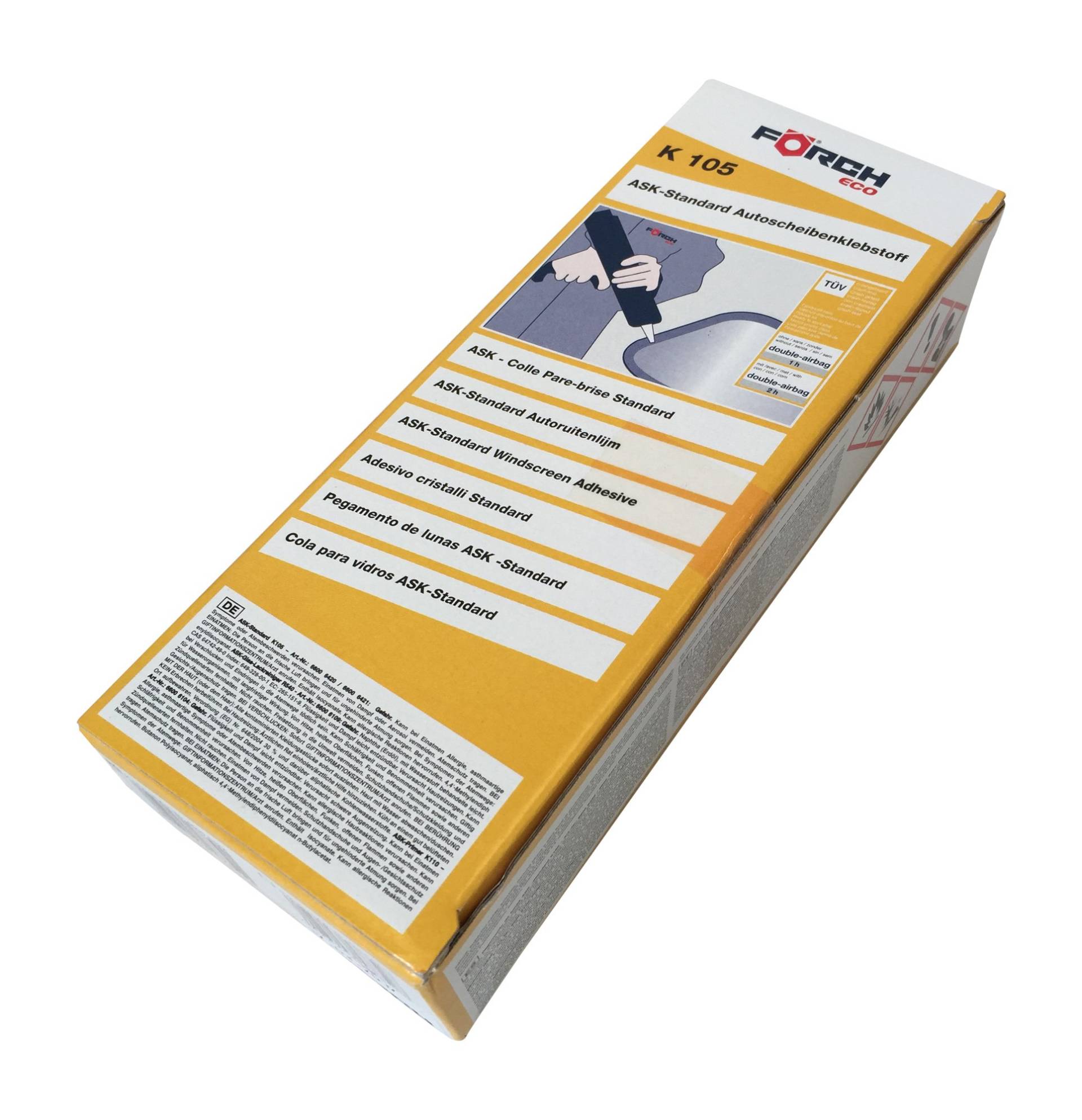 Förch Scheibenkleber K105 ECO Komplett Set 310ml Kartusche für KFZ, SUV, Kleintransporter Ultimate Förch Scheibenkleber K105 ECO Komplett Set 310ml Kartusche für KFZ, SUV, Kleintransporter Ultimate von ATOTOP