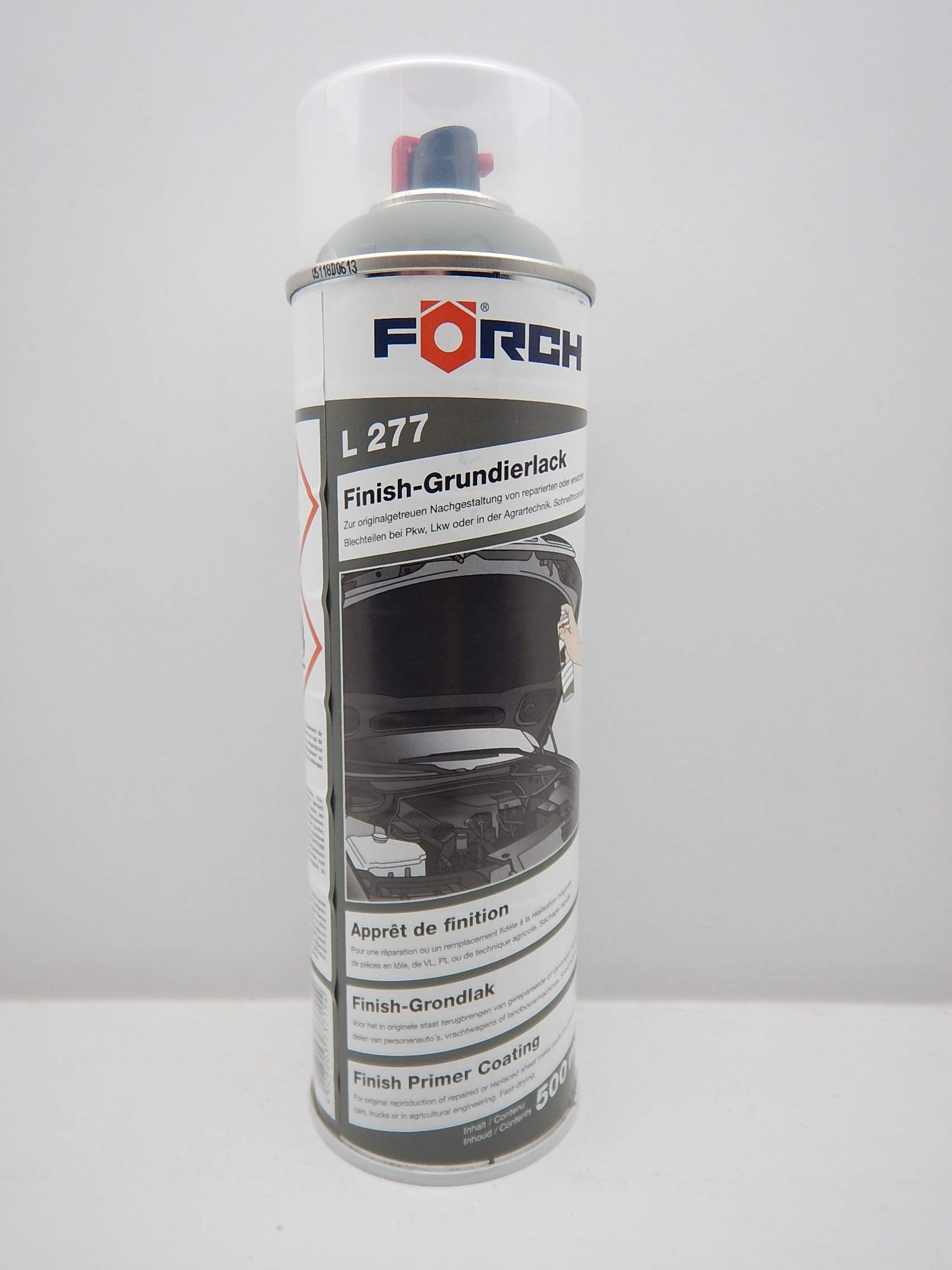 Finish GRUNDIERFÜLLER GRÜN RAL 7033 GRUNDIERUNG FÜLLER Filler Spray Lack 500ML (1) von FORCH
