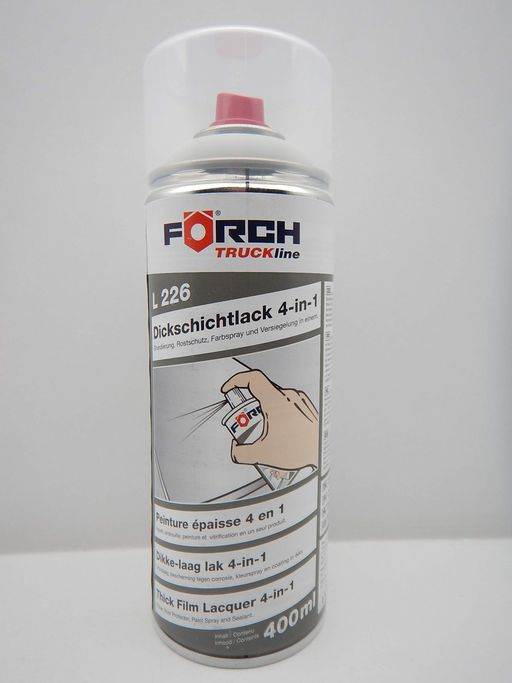FORCH 4 in 1 ARKTIKWEISS 9147 Mercedes DICKSCHICHTLACK Lack Spray SPRAYDOSE 400ML (1) von FORCH
