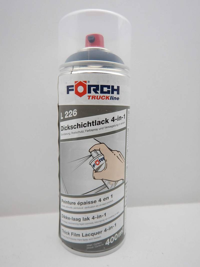 FORCH 4 in 1 CASE ROT LANDMASCHINE DICKSCHICHTLACK Lack Spray SPRAYDOSE 400ML (1) von FORCH